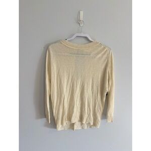 Inhabit Linen Knit Sweater Lightweight Casual Everyday Top Size M